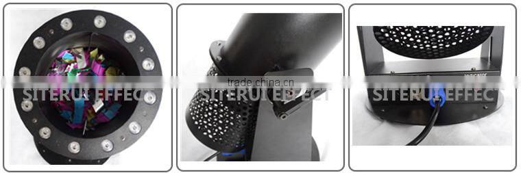 Mini confetti blower 1200W DMX control LED confetti machine