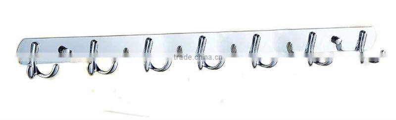 Esy-Life 304 Stainless Steel Wall Mounted Coat Racks with 7 Hooks, Silver