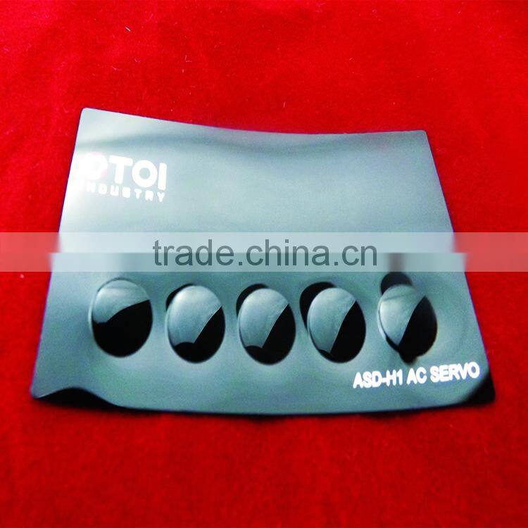 PVC/PC/PET with SGS and RoHS certified material electrical switch keypad