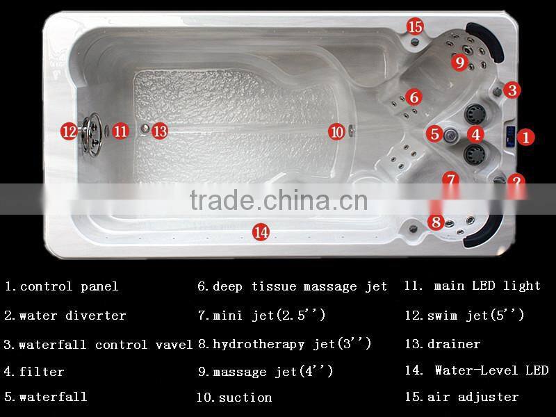 2014 JY8602 spa pool manufacture,double whirlpool bathtubs,spa swim pool