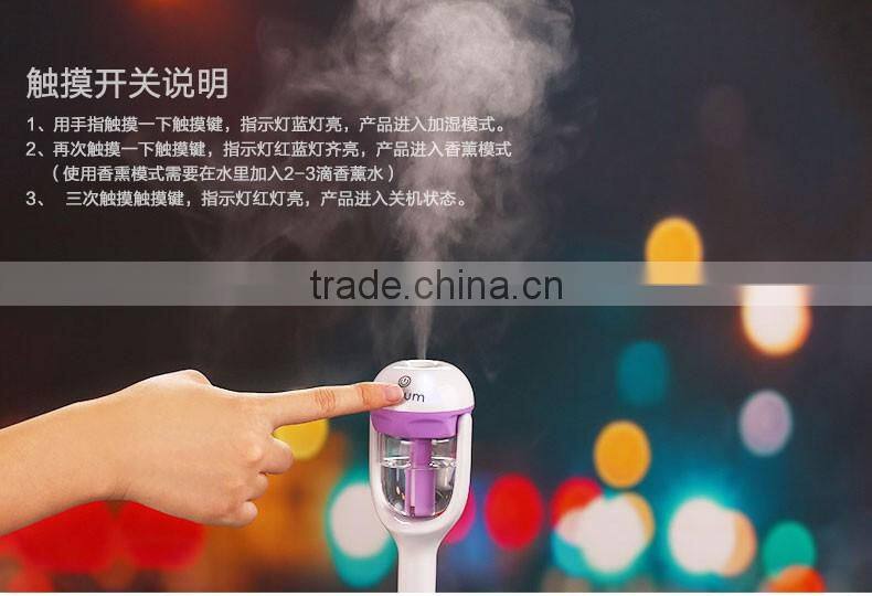 Nanum Car Mini Humidifier Aqueous Aroma Diffuser Air Freshener Atomizer Clearner