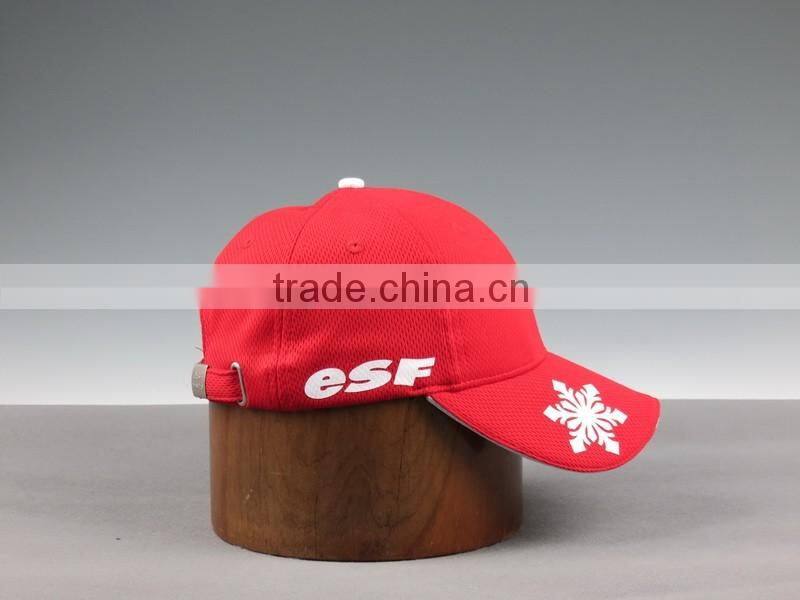 Red Mesh University Sports Caps Promotional Outdoor Baseball Caps