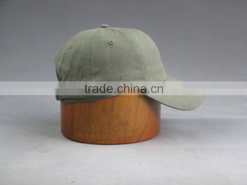Hi quality Custom 6-panel Cotton twill Baseball Cap with PU badge