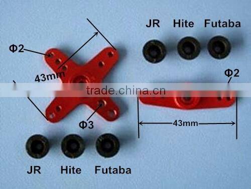 RC Airplane Parts Coss And Two-way JR/ Hite/ Futaba Super Heavy Duty Servo Arms CNC Metal Rocker Arm