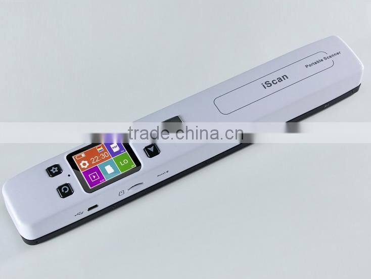 High Speed Portable Scanner A4 Size Document Scanner 1050DPI JPG/PDF Support 32G TF Card Mini Scanner Pen with Pre View PIcture