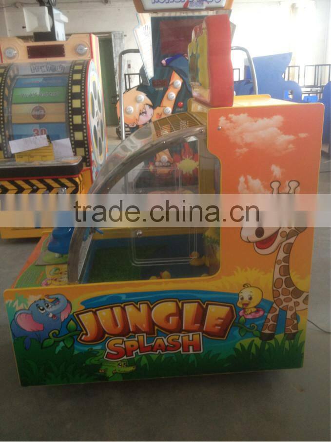 coin operated amusement water gun game jungle splash game machine new happy duck water shooting game machine