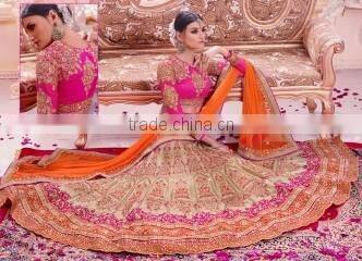 Ideal Embroidered Work A Line Lehenga Choli/indian lehenga online shopping