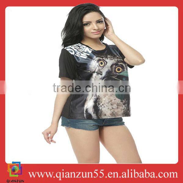 custom design brand t-shirt digital t-shirt printing lady t-shirt