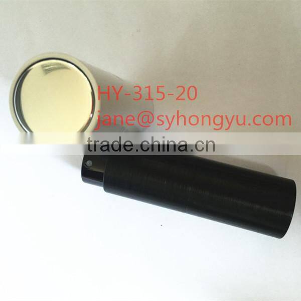 Wholesale 20ml empty round aluminum perfume spray pump glass bottle