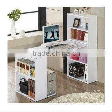 Computer desk with bookshelf, wooden computer desk, cheap home office furniture