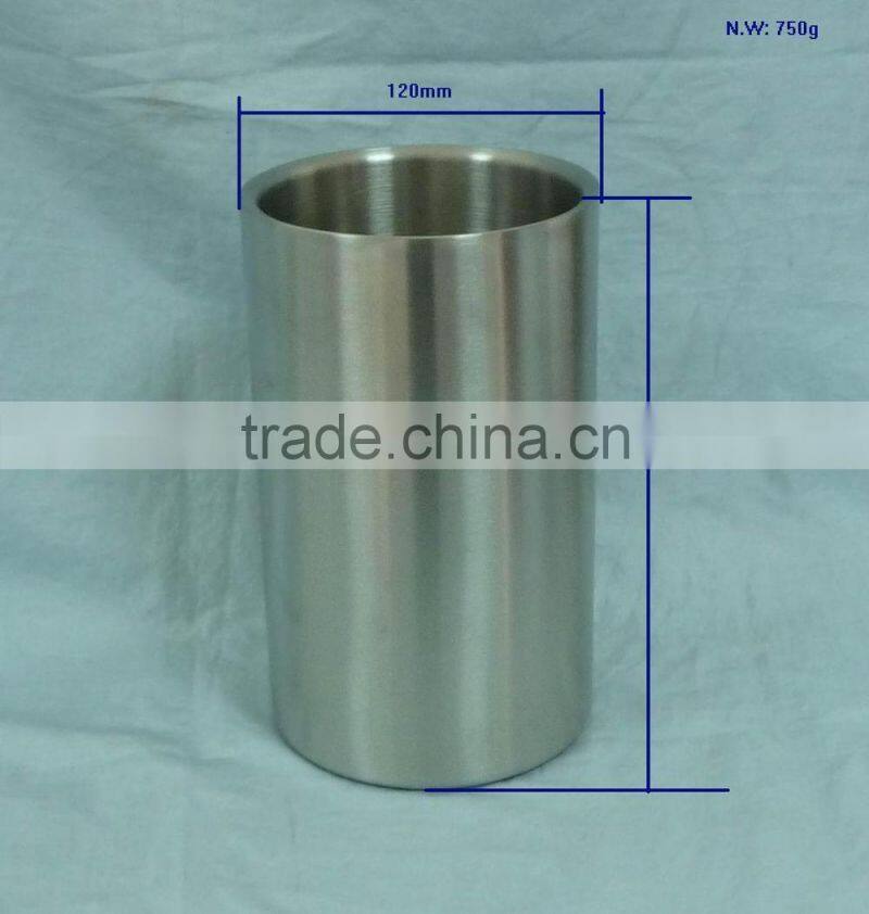 750ml plastic stainless steel wine cooler ice bucket