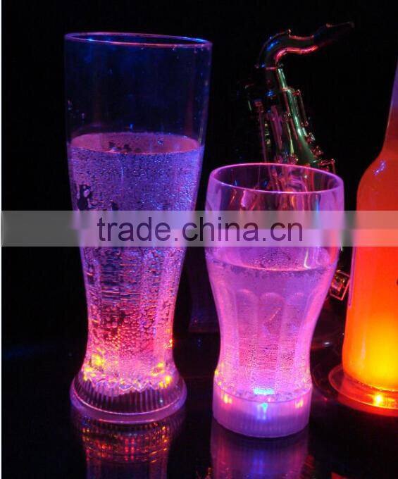 wholesale Plastic led flashing cup, led cola cup for wedding decoration