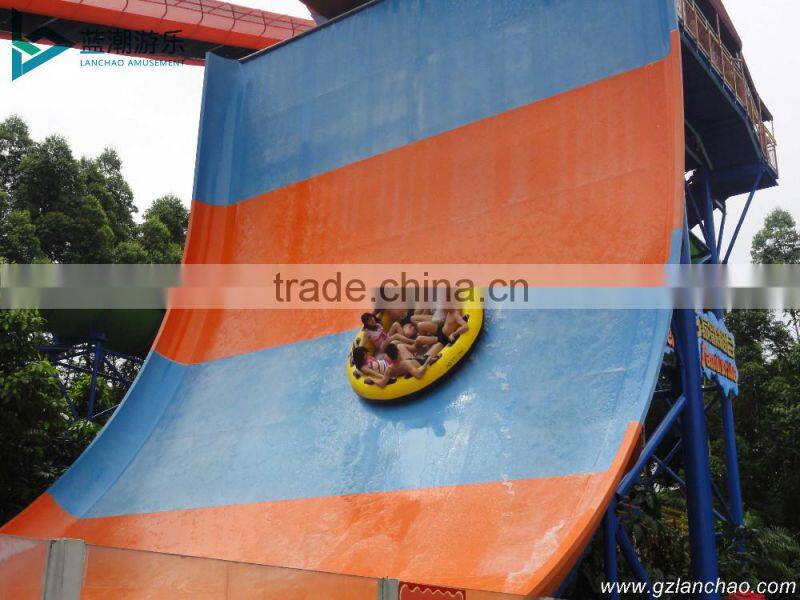 Outdoor water park equipment roller coaster slide