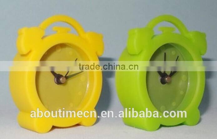 Mini size cute round Table Alarm Clock for promotional gift
