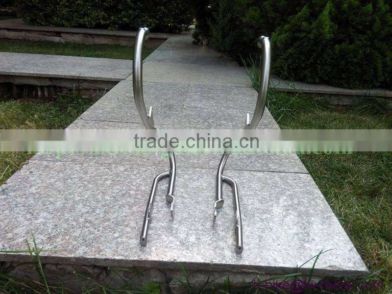 Customized titan bike front rack ti 25kg bicycle luggage carrier with sand blasting cheap titan bicycle front rack &bag holder