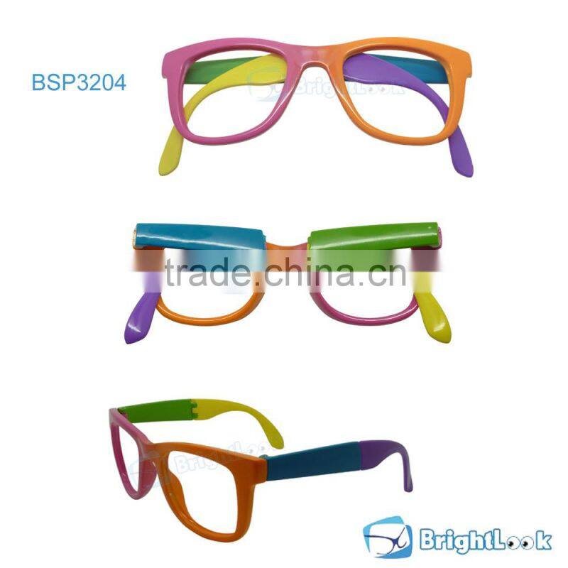 Promotion colorful folding plastic frame sunglasses(BSP3204)
