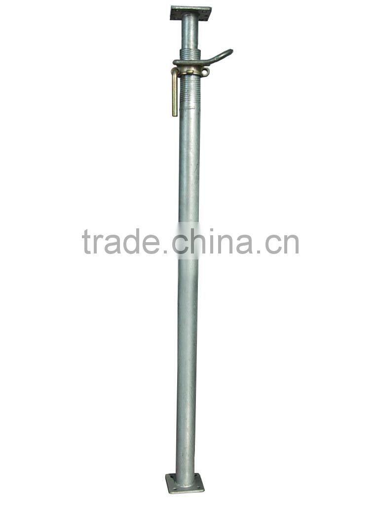 Adjustable metal post shore prop