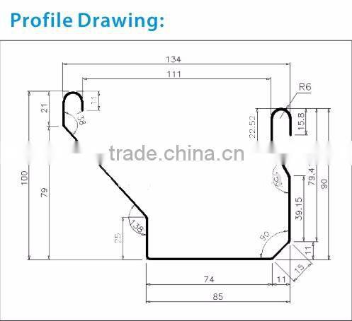 Gutter Roll Forming Machine used for metal gutters production in Hebei Botou JBL