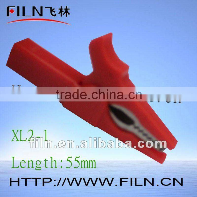 55mm copper complete covered battery crocodile clamp