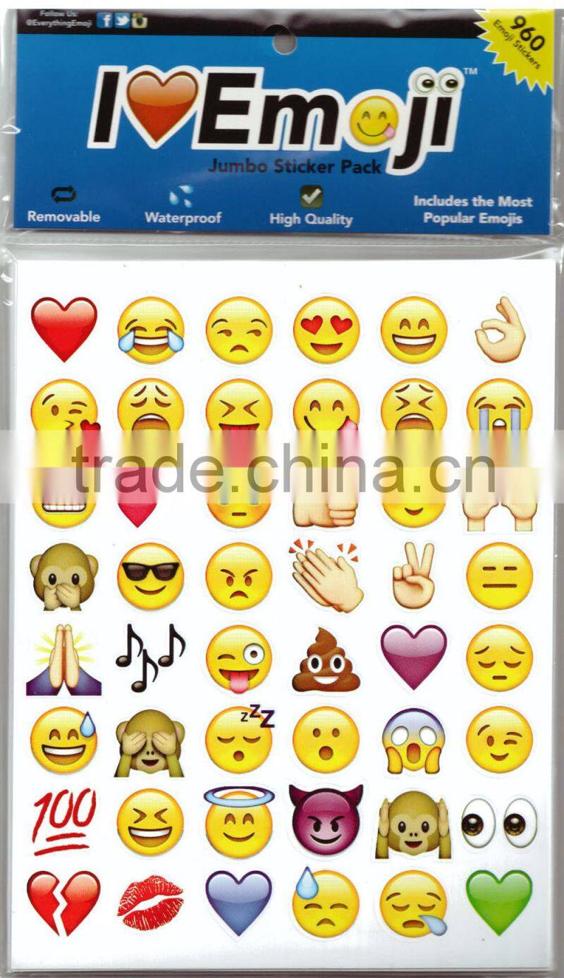 Mixed design DIY kids/baby custom stickers,wall sticker,vinyl stickers, Iphone 6 smile face bubble stickers custom stickers