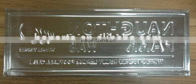 advertising metal road name sign