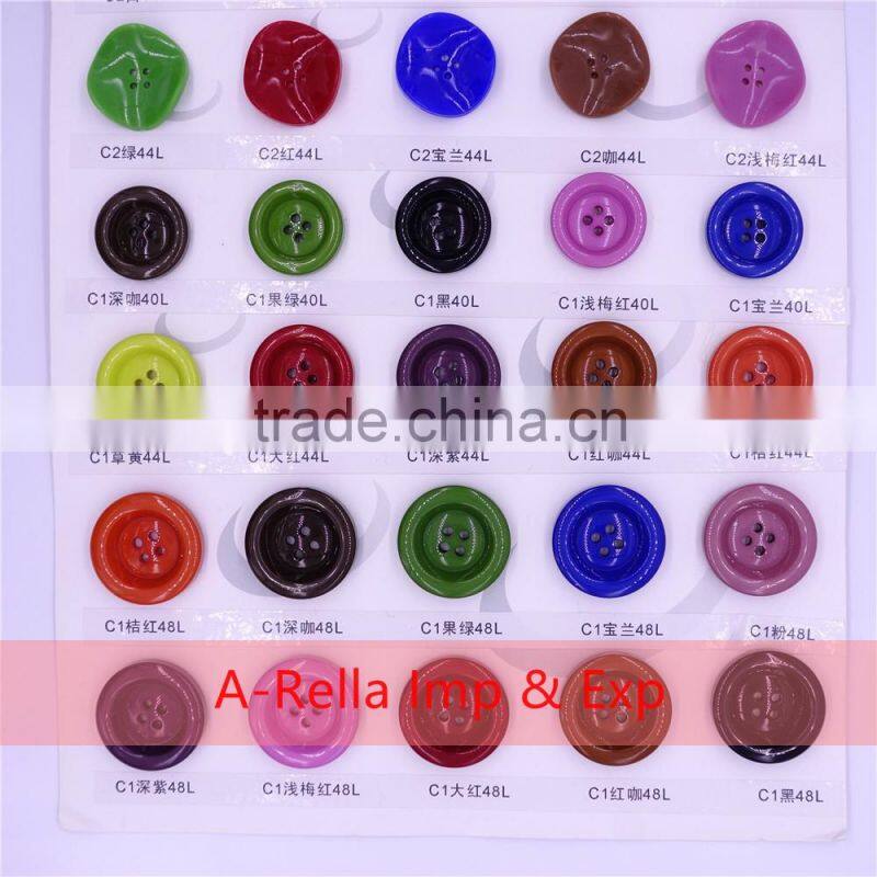 clothing buttons 4 holes flatback