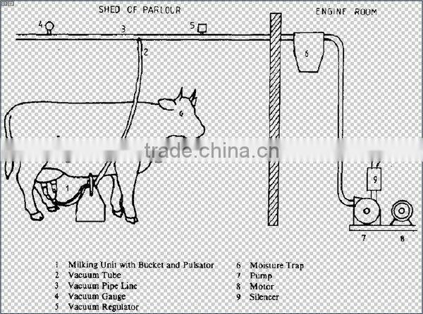 fixed pipeline milking machine