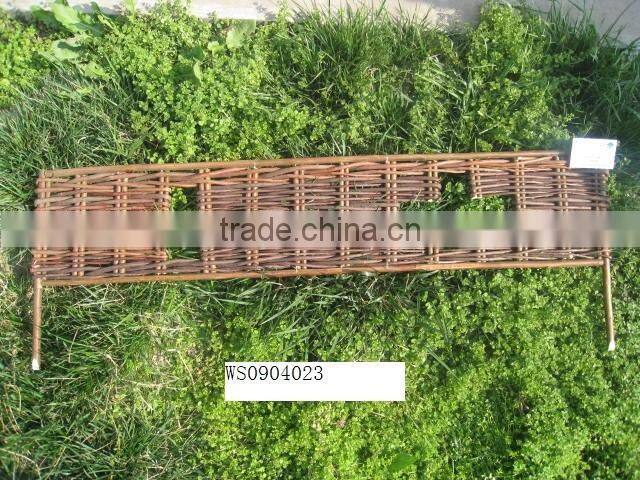 willow fence.wicker hurdle ,willow border