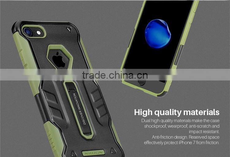 ORIGINAL NILLKIN Stronger Defender 4 Rubber Rugged Cover Case for iPhone 7 ALLOY KICKSTAND CASE ROBOT KICKSTAND CASE