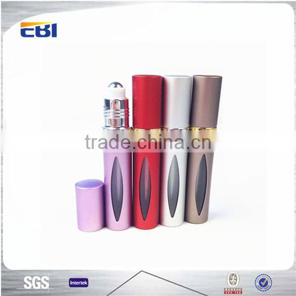 Custom aluminum 15ml roll on glass perfume bottle