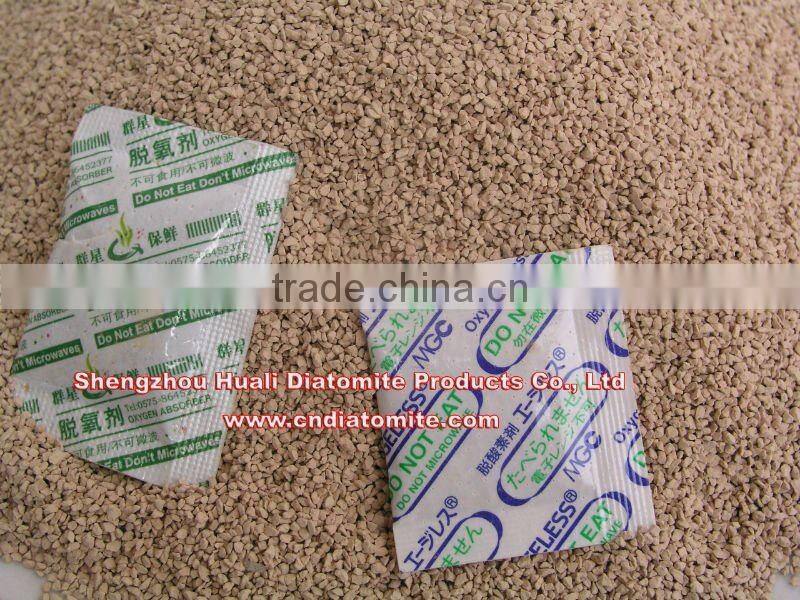 diatomaceous earth used in deoxidizer granules size 0.25-0.8mm