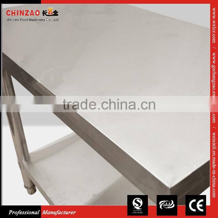 Worktable With Under Shelf Stainless Steel Kitchen Worktable Rotating Worktable