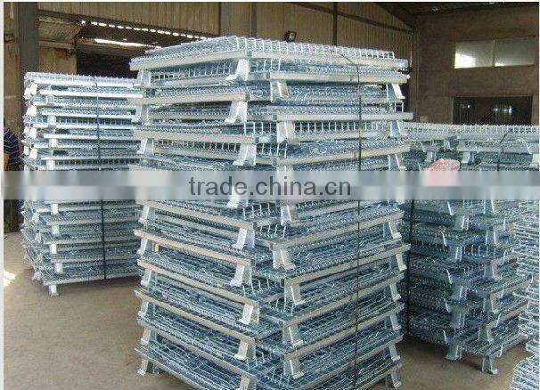 galvanized wire mesh container with decking