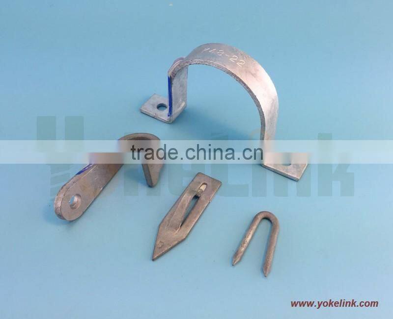 2 hole Mounting cable guard strap for riser pole hardware