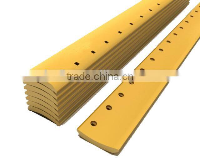 Motor grader blades double bevel curved