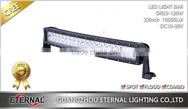 22in 120W high power offroad powersports 4WD UTV ATV SUV 4x4 racing vehicles farm agriculture equipment led light bar
