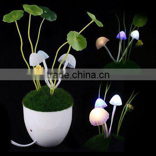 Romantic LED Mushroom Lamp Decoration Night Light Gift