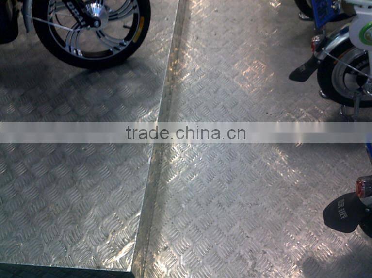 3 bar embossed aluminum checkered plate, aluminum tread plate