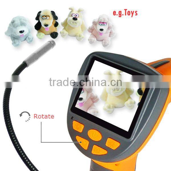 3.5" LCD Video Inspection 5.5mm Camera Handheld Industrial Endoscope 1M Cable Pipe Borescope 6 LED Snakescope
