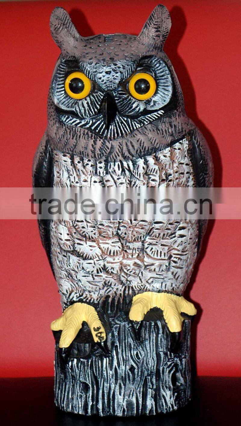 OEM blow molding plastic owl hunting decoys,owl decoration.