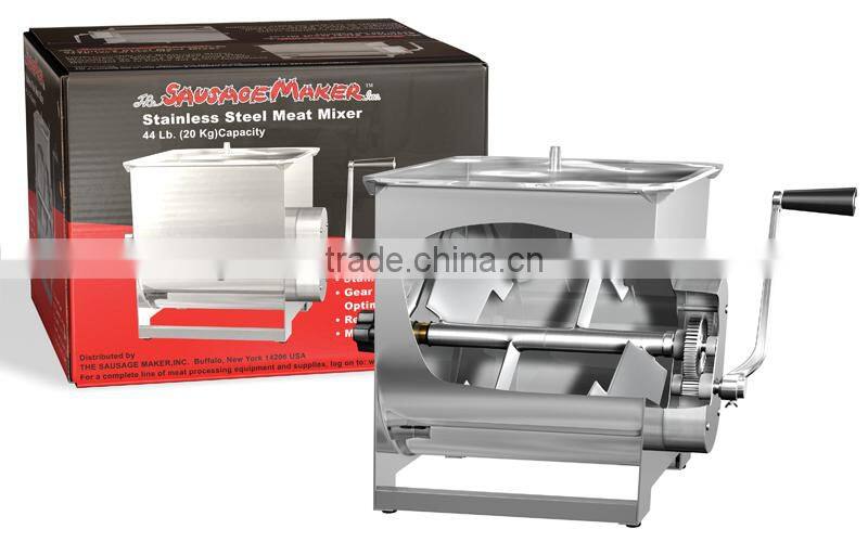 Hot Selling! 20LB Manual Stainless Steel Meat Mixer,Meat Mixing Machine
