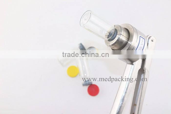 100sets/ lot 10ml Glass Vials+20mm Vial Stopper + 20mm Flip off Caps + 1pcs 20mm Vial Crimper