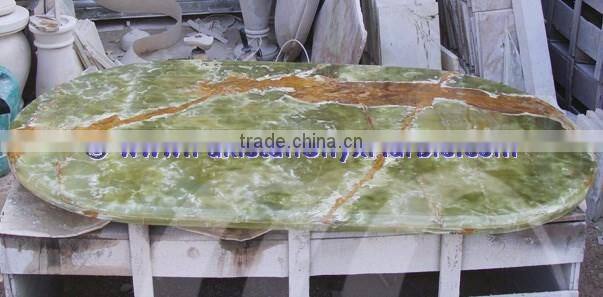 HOT SALE POPULAR DARK GREEN ONYX TABLE TOPS COLLECTION