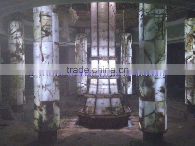 GOOD QUALITY BACKLIT ONYX COLUMNS PILLARS & PEDESTALS