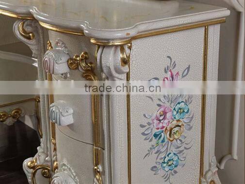 Bisini Wooden Dresser Furniture, European Dressing Table with Mirror