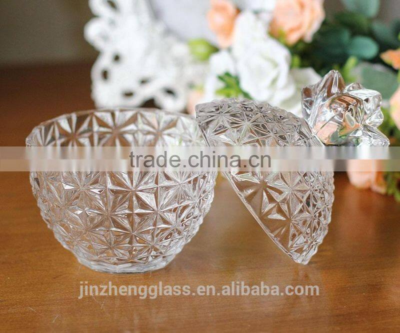 Hand Press pineapple glass jar