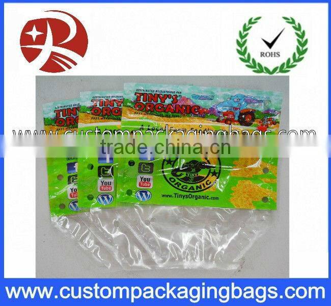 fruit plastic packaging bags with slide zipper