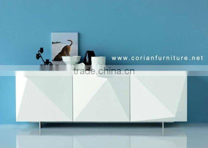 Modern design corianfurniture TV standing cabinet