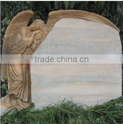 Angel marble tombstone white marble tombstone