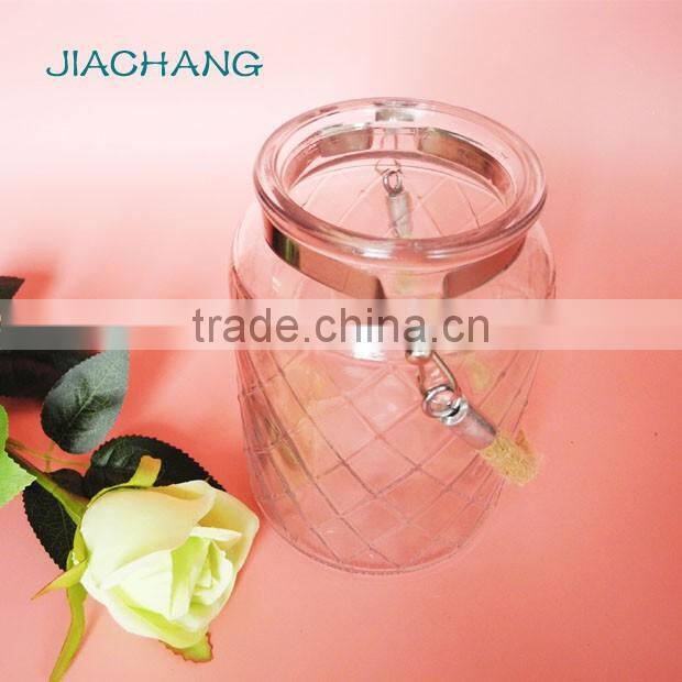 wide mouth rope handle wire reed diffuser glass jar